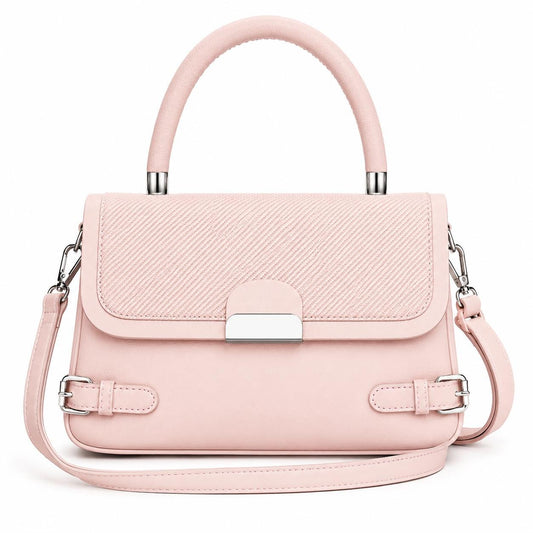 Crossbody Satchel, Two Tone Leather Boho Handbag