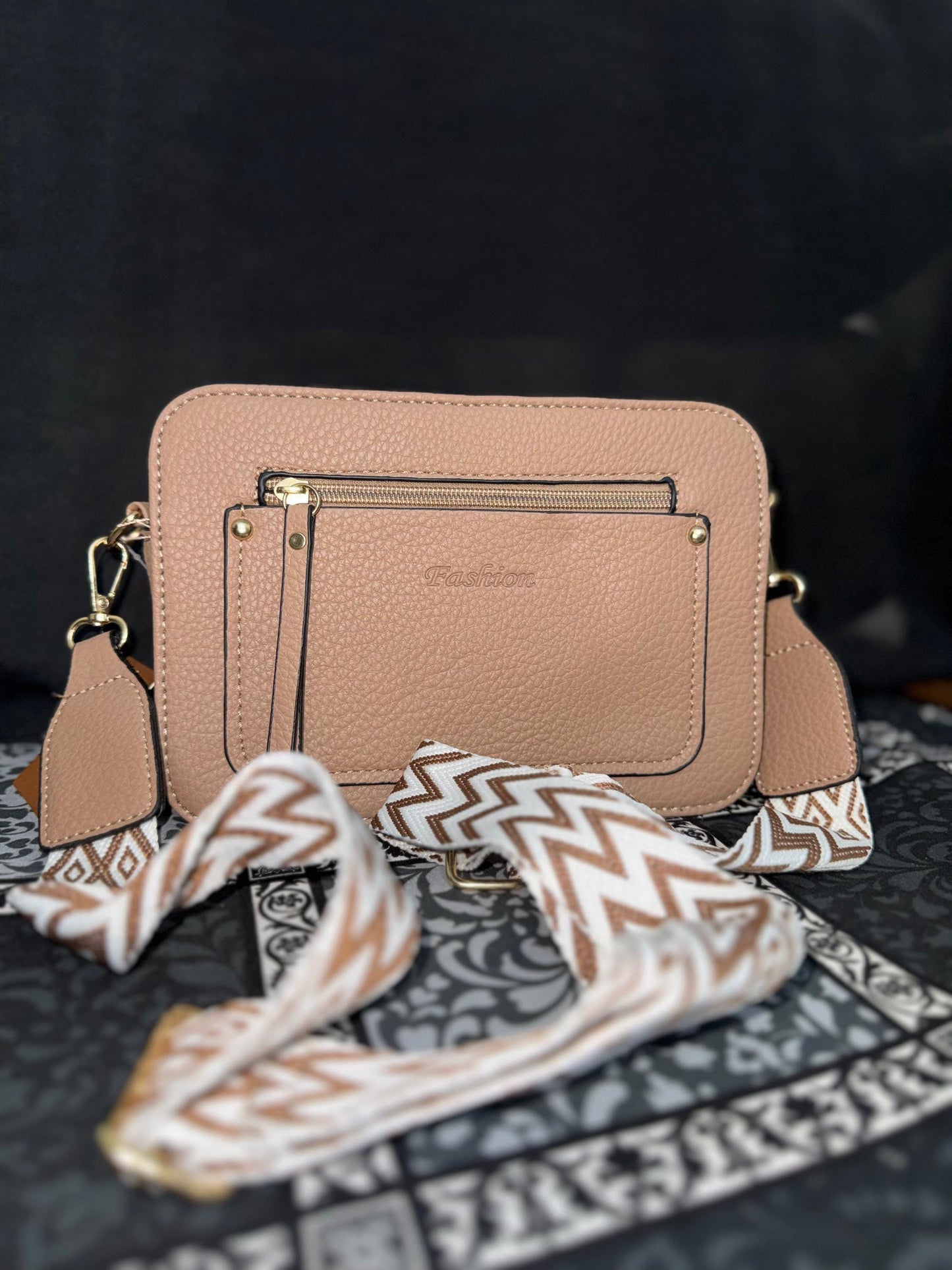 Crossbody Bags β Adjustable Chevron Strap, Small Fashion Handbags for Women