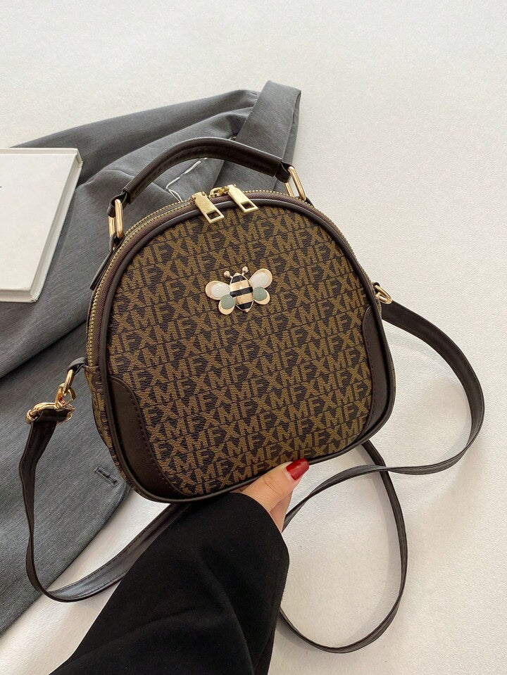 Luxury Monogram Crossbody Handbag for Women in Pakistan – Stylish Bee Charm Purse