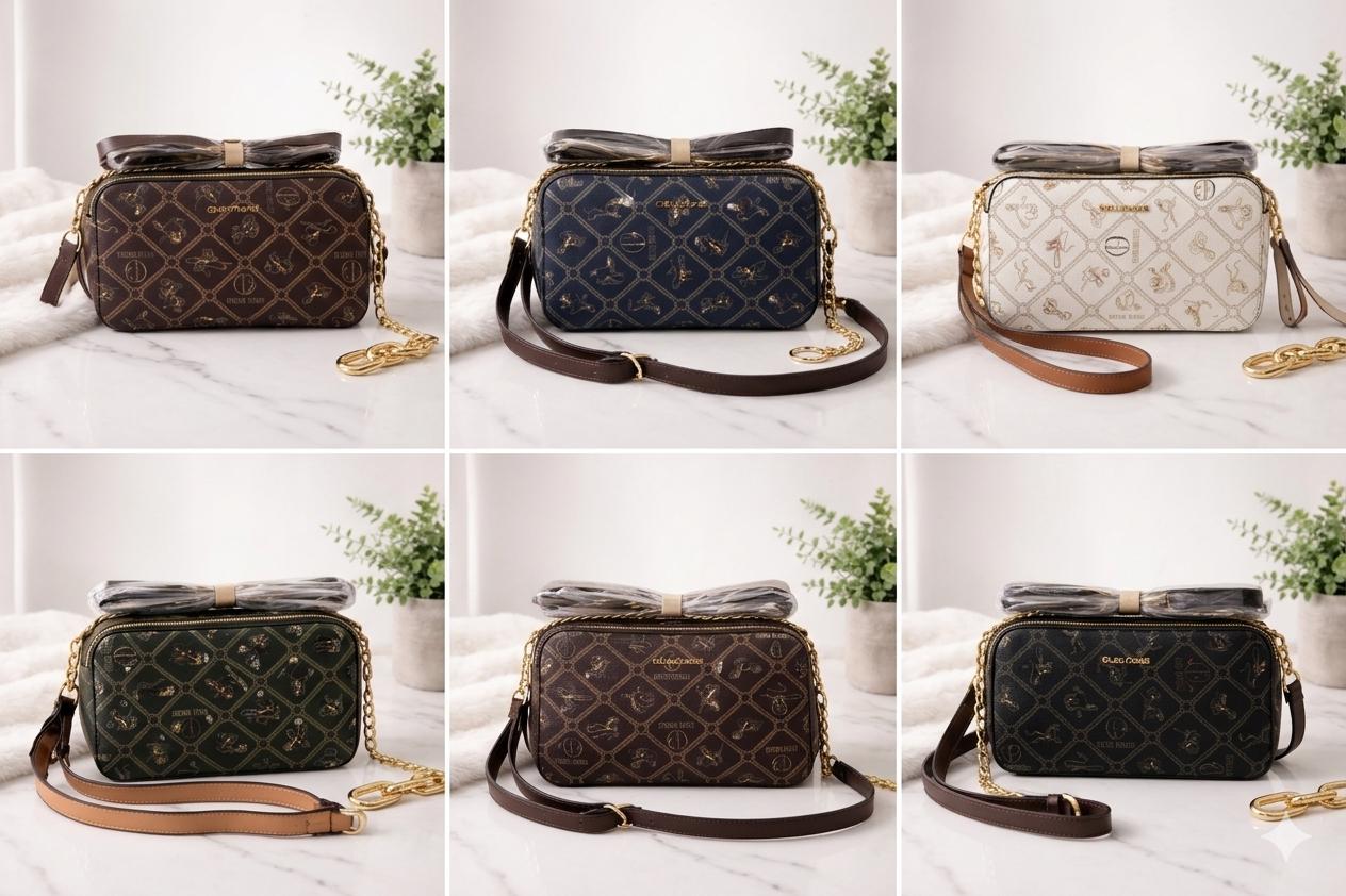 Crossbody Purse Women, Small Shoulder, Monogram Style, Everyday Luxury, Gift for Her