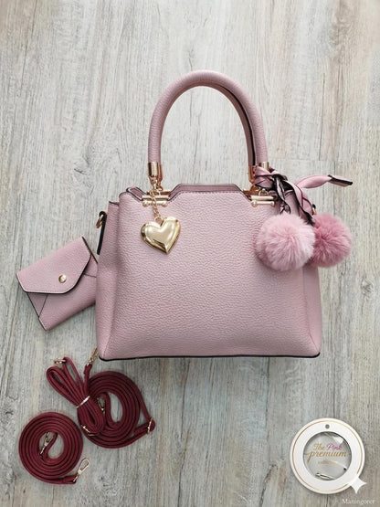 Lace & Luxe large leather tote shoulder bag with spacious interior, stylish everyday fashion purse in classic brown leather.