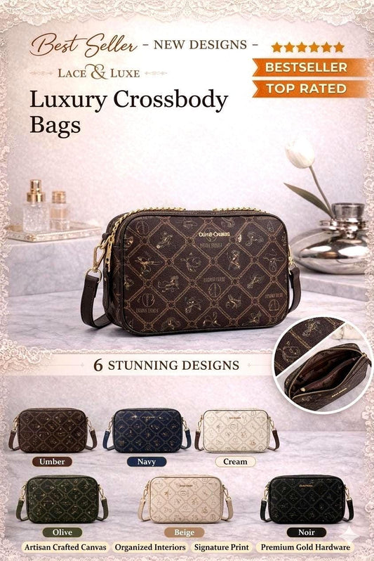 Crossbody Purse Women, Small Shoulder, Monogram Style, Everyday Luxury, Gift for Her