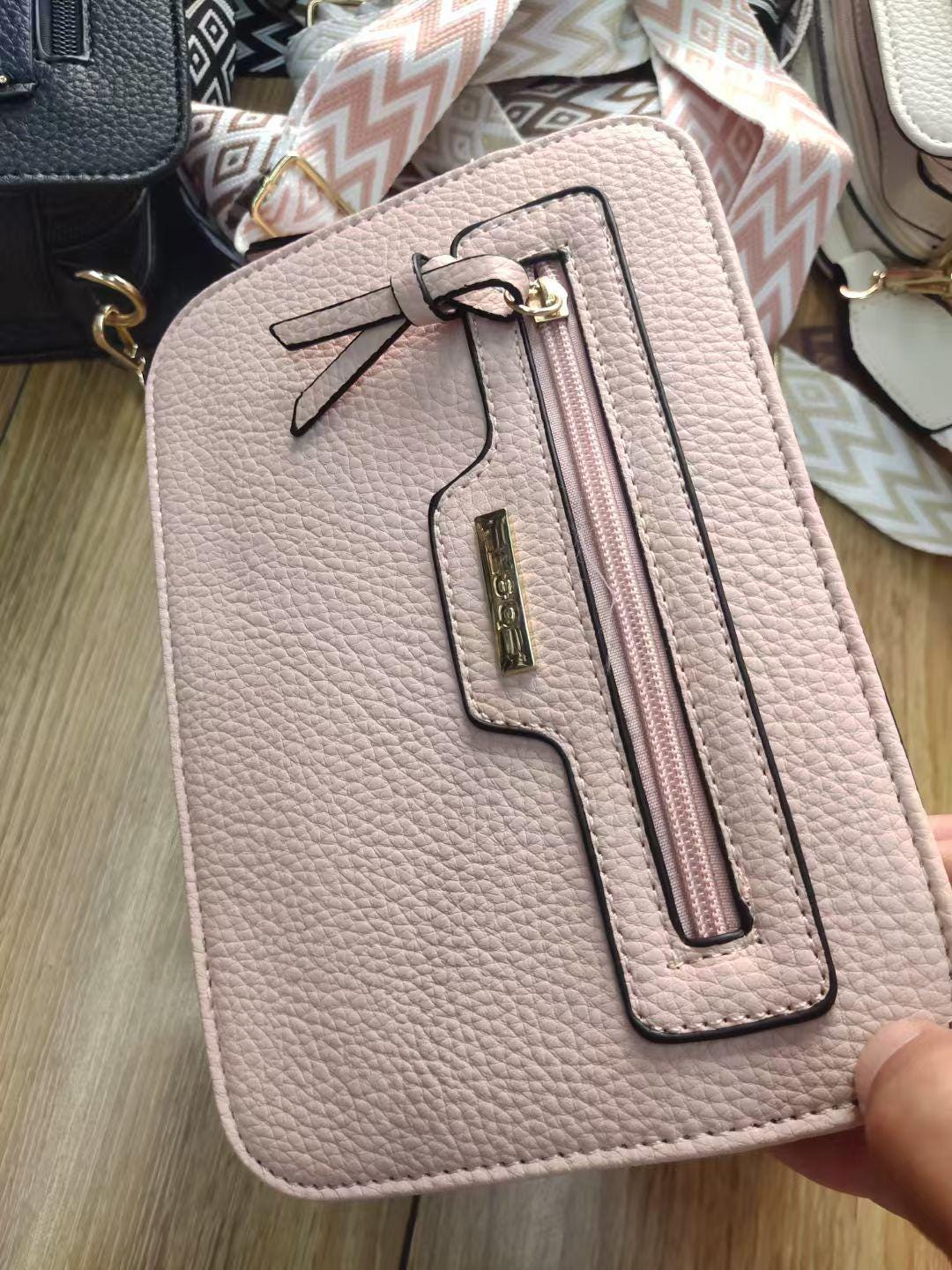 Crossbody Bags – Adjustable Chevron Strap, Small Fashion Handbags for Women