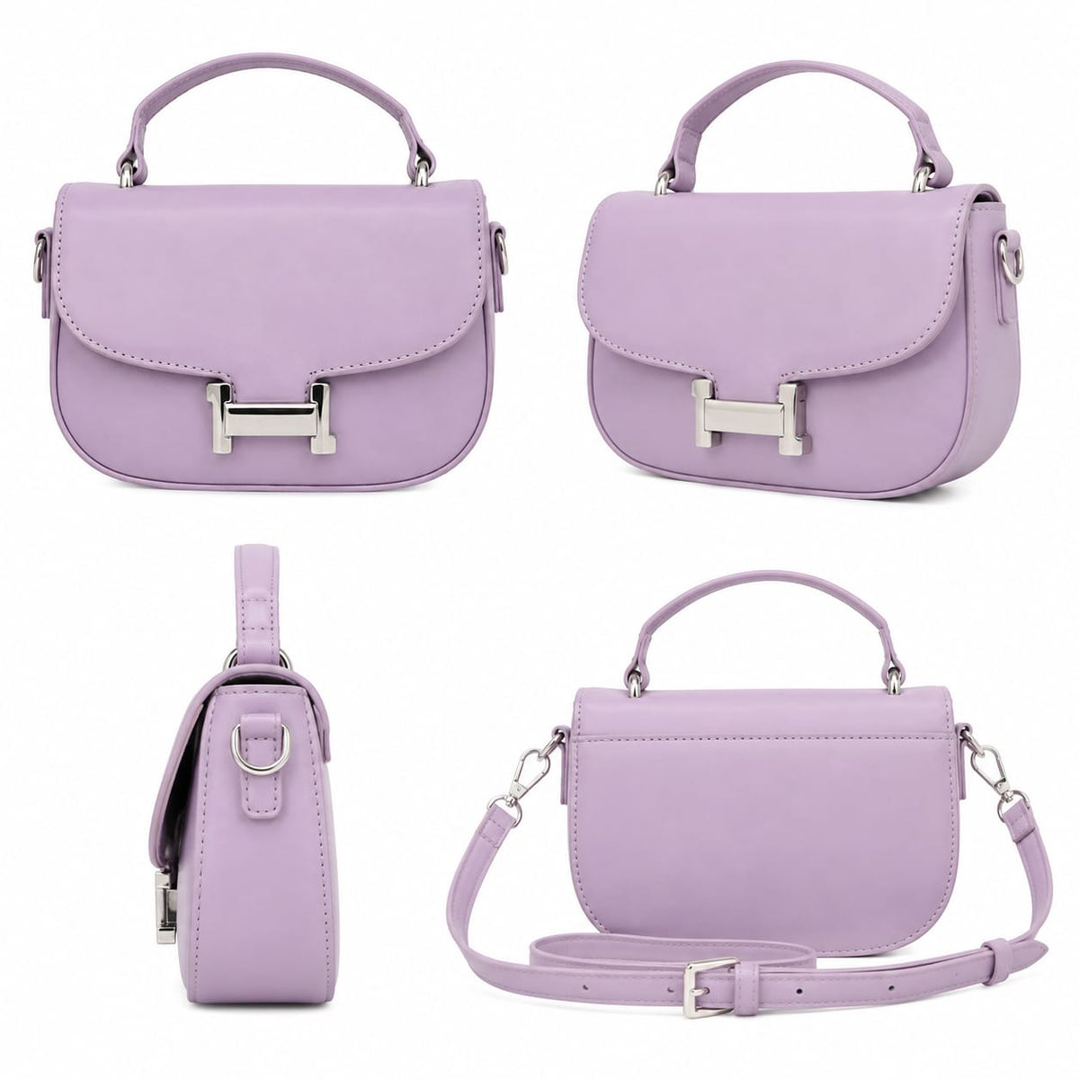 Mini Saddle Crossbody Bag with Buckle | Lace & Luxe