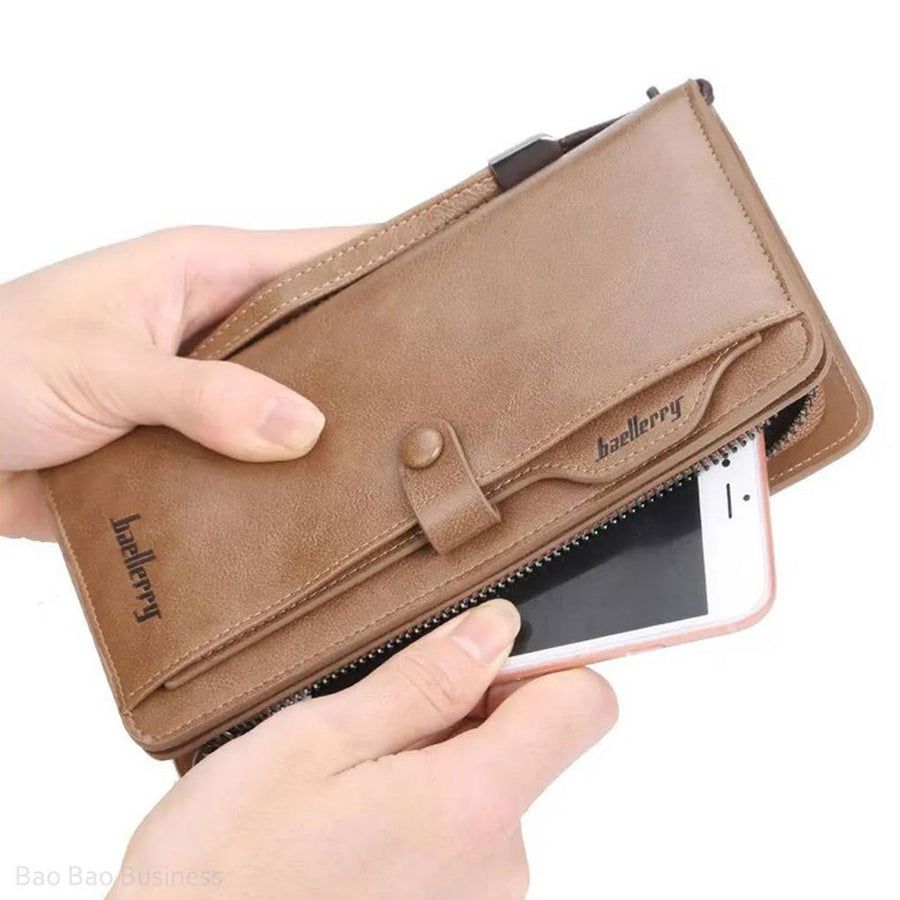 Phone Wallet for Women and Men, Multi Pocket Wristlet Purse, Zipper Travel Organizer, Cell Phone Holder, Gift for Her
