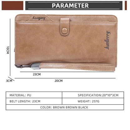 Phone Wallet for Women and Men, Multi Pocket Wristlet Purse, Zipper Travel Organizer, Cell Phone Holder, Gift for Her