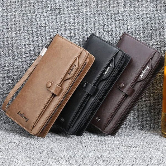 Phone Wallet for Women and Men, Multi Pocket Wristlet Purse, Zipper Travel Organizer, Cell Phone Holder, Gift for Her