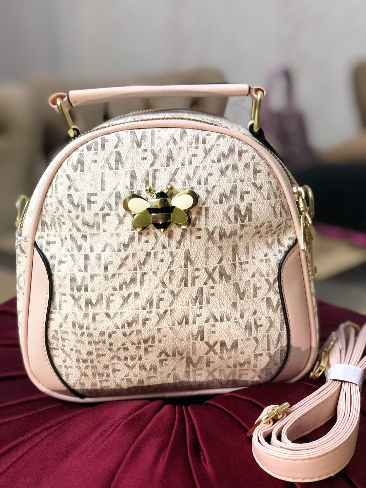 Luxury Monogram Crossbody Handbag for Women in Pakistan – Stylish Bee Charm Purse