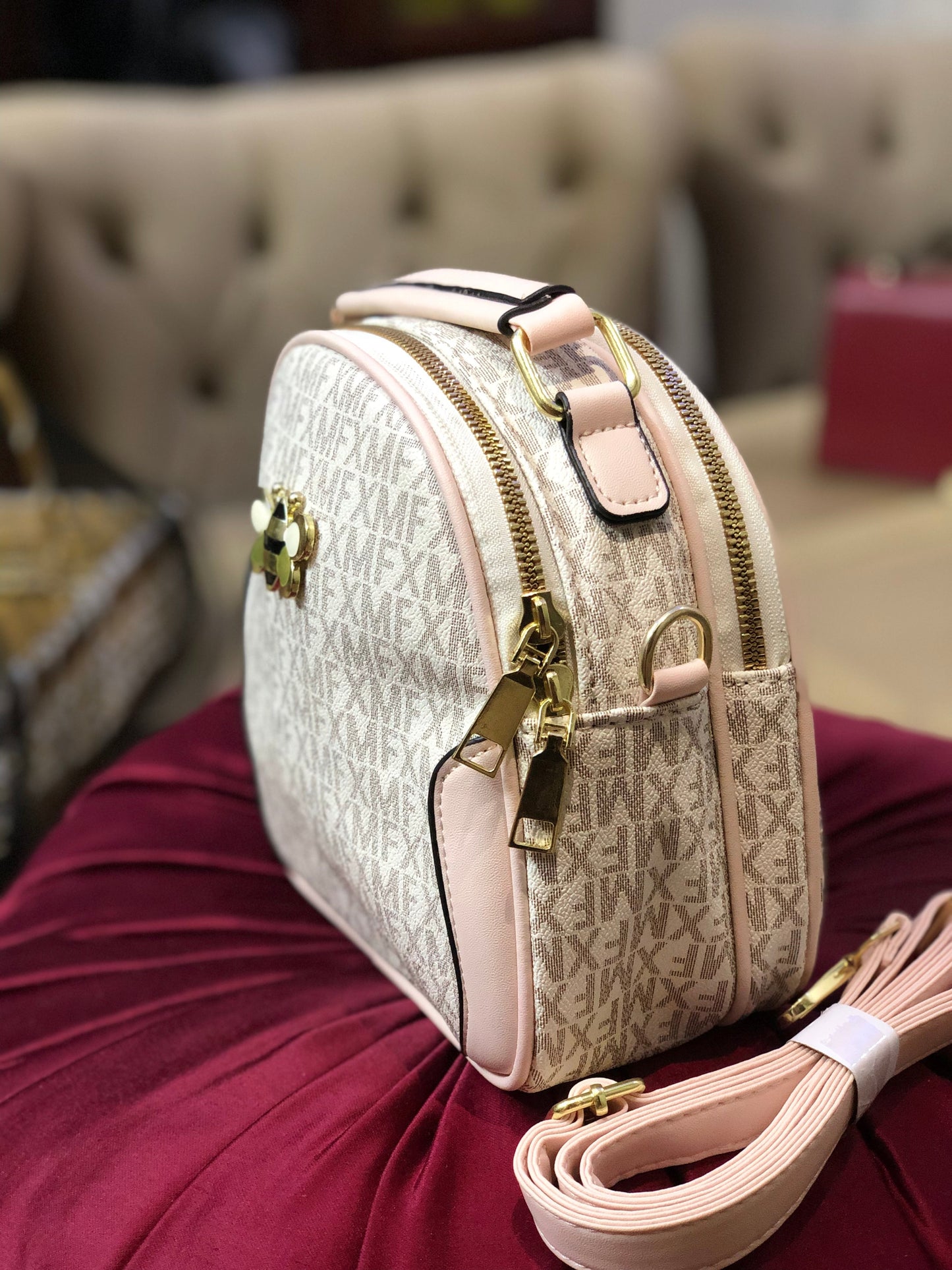 Luxury Monogram Crossbody Handbag for Women in Pakistan – Stylish Bee Charm Purse