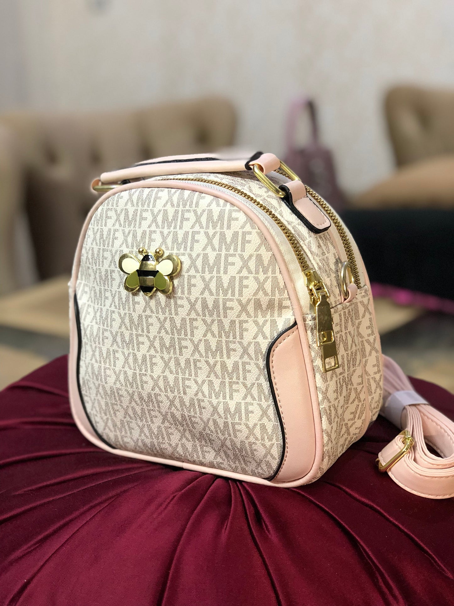 Luxury Monogram Crossbody Handbag for Women in Pakistan – Stylish Bee Charm Purse