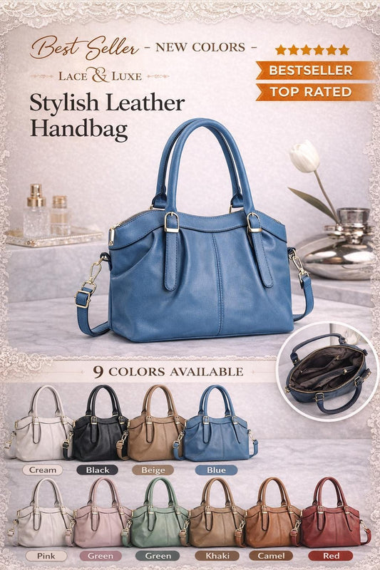 Genuine Leather Handbag | Everyday Shoulder Crossbody Bag