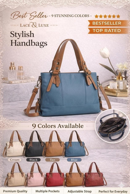 Genuine Leather Handbag | Everyday Shoulder Crossbody Bag