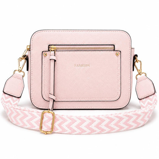Crossbody Bags – Adjustable Chevron Strap, Small Fashion Handbags for Women